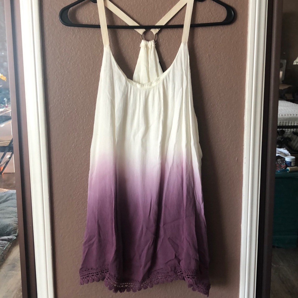 Tank top with lining underneath.